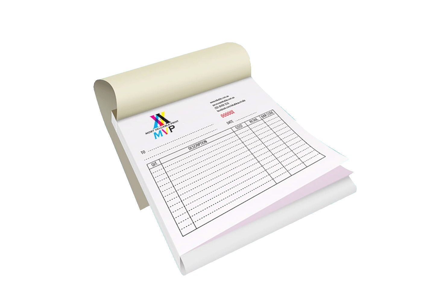 Bill Book Printing in Dubai